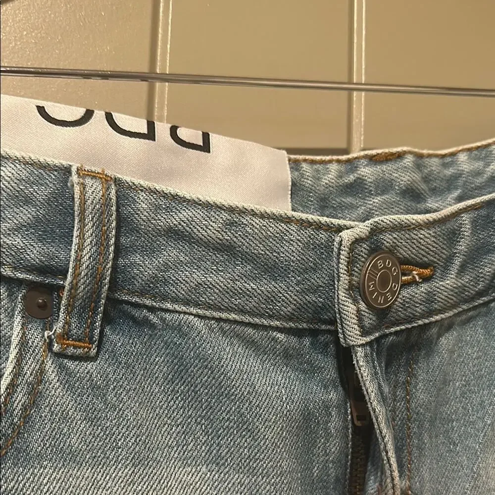 BDG Blue Denim Shorts Sz 27 NWT